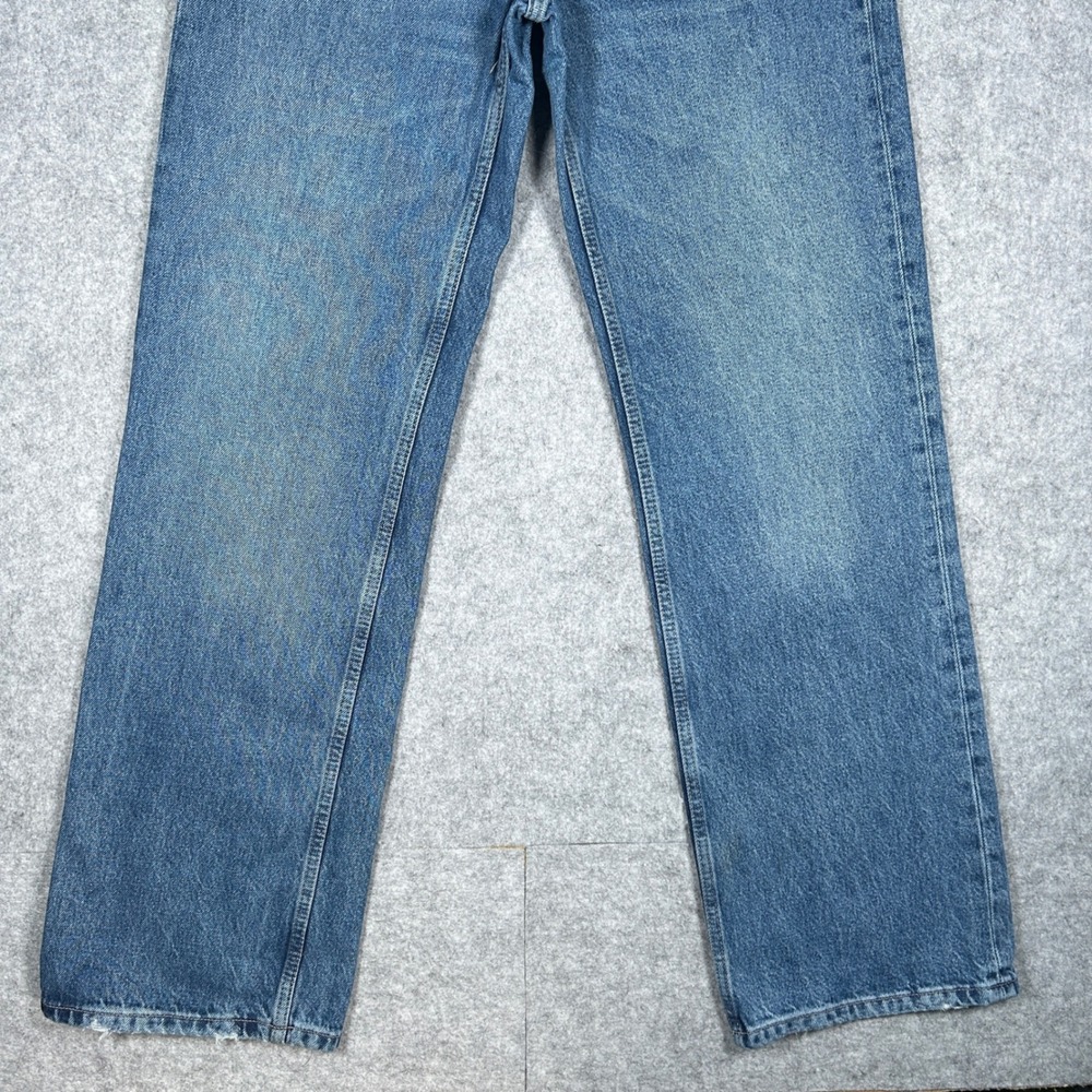 Zara Denim Jeans Women‎ Size 6 30x32 Blue Straight Leg Baggy High Rise Casual - Picture 5 of 16